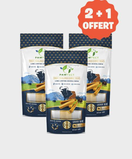 Barres de Fromage de Yak pour chien - Taille L -  Pawfect offre 2+1 offert