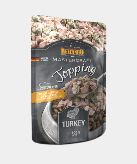 Topping avec bouillon pour chien - Dinde et Persil - Belcando - inooko