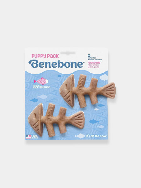       Benebone-pack-2-jouets-a-macher-pour-chiot-Dental-Chew-Fishbone
