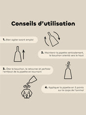 Pipettes insectifuges Bio - Grand chien - 3+1 offerte - inooko