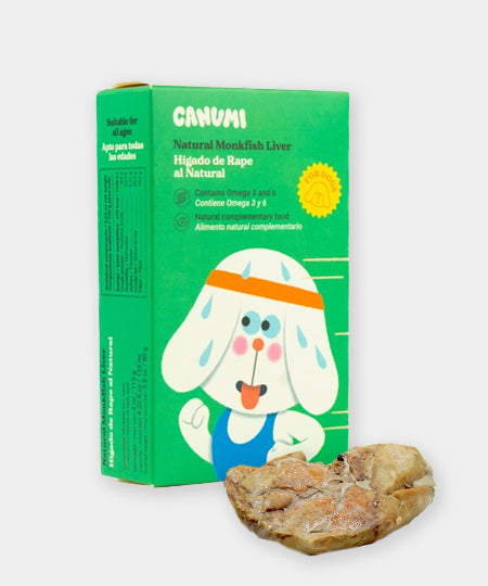 Foie de Lotte au naturel pour chien - Canumi - inooko