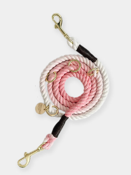 Cocopup-london-laisse-ajustable-corde-rose
