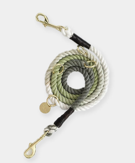 Cocopup-london-laisse-ajustable-corde-vert-pistache