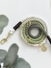 Cocopup-london-laisse-ajustable-corde-vert-pistache