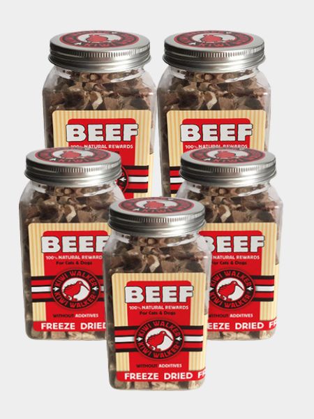 Friandises naturelles pour chien et chat - Boeuf - Kiwi Walker - lot de 5
