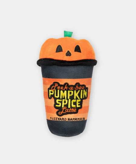Fuzzyard-peluche-pour-chien-halloween-peek-a-boo-pumpkin-spice-latte
