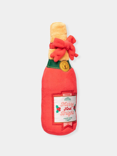 Fuzzyard-peluche-pour-chien-noel-bouteille-champagne