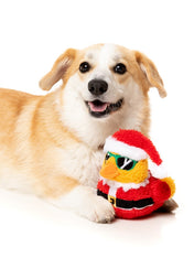 Fuzzyard-peluche-pour-chien-noel-canard-pere-noel