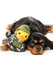 Fuzzyard-peluche-pour-chien-originale-canard-militaire