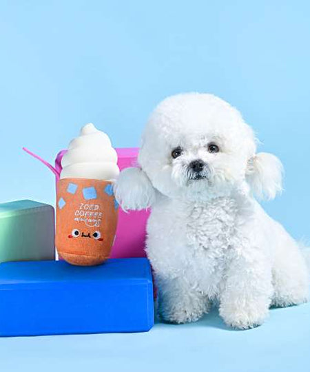 HugSmart-peluche-interactive-pour-chien-chiot-Food-Party-Iced-Coffee