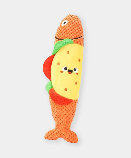 HugSmart-peluche-interactive-pour-chien-chiot-Food-Party-Shaky-Fish-Taco