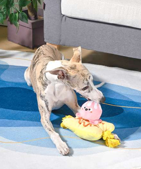 HugSmart-peluche-interactive-pour-chien-chiot-banana-split