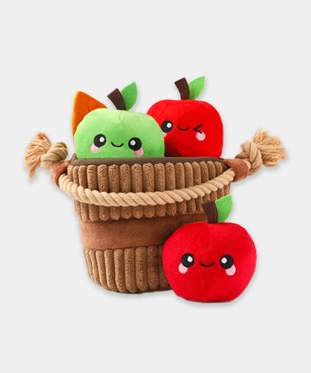 HugSmart-peluche-interactive-pour-chien-chiot-seau-de-pomme
