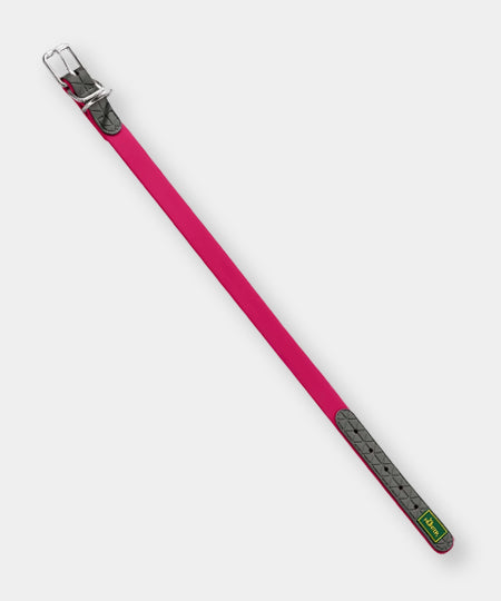 Hunter-collier-biothane-pour-chien-rose-framboise