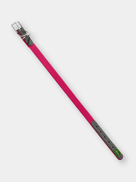 Hunter-collier-biothane-pour-chien-rose-framboise