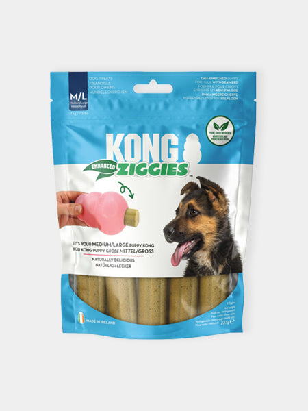 Jouet-KONG-friandises-Ziggies-enhanced-pour-chiot-moyen-grand