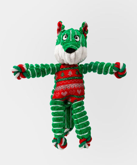 Jouet-KONG-holiday-floppy-knots-fox