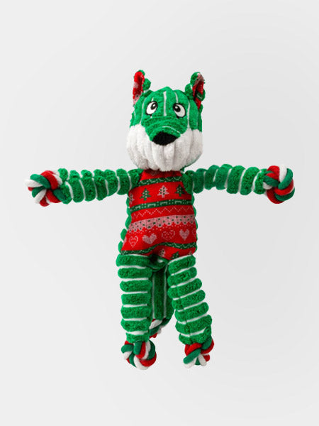 Jouet-KONG-holiday-floppy-knots-fox