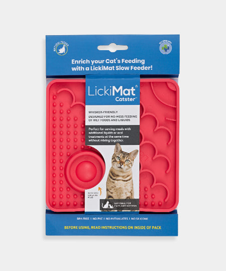 Lickimat-tapis-lechage-occupation-chat-CATSTER-rose