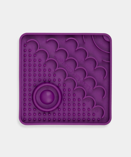 Lickimat-tapis-lechage-occupation-chat-CATSTER-violet