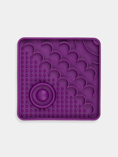 Lickimat-tapis-lechage-occupation-chat-CATSTER-violet