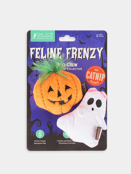Pet-play-jouet-peluche-chat-Feline-Frenzy-Halloween-Cat-Toy-Collection-Boo-Crew