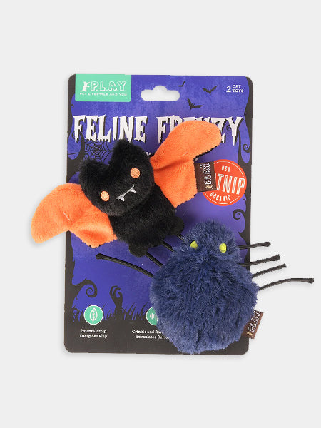 Pet-play-jouet-peluche-chat-Feline-Frenzy-Halloween-Cat-Toy-Collection-Creepy-Critters
