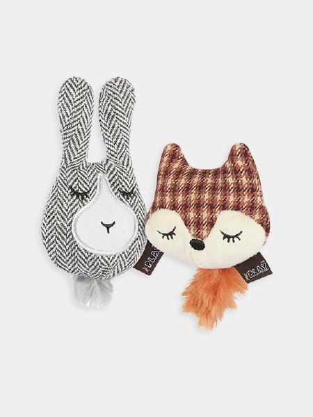 Pet-play-jouet-pour-chat-feline-frenzy-Woodland-foxy-and-hopsy-renard