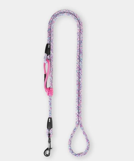 Ringhio-laisse-corde-ajustable-rose-flamingo