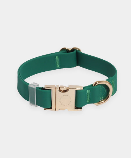 Shop-sunnytails-collier-waterproof-pour-chien-vert-foret