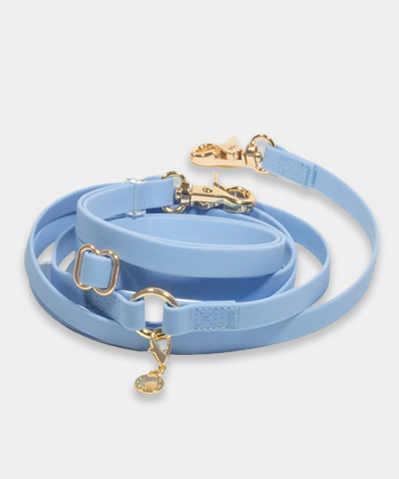 Shop-sunnytails-laisse-4-position-waterproof-pour-chien-bleu-ciel