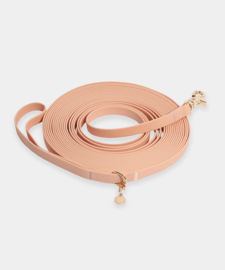Shop-sunnytails-longe-education-9-metres-waterproof-pour-chien-peach