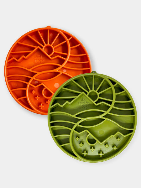 SodaPup-gamelle-interactif-pour-chien-chiot-yin-yang-vert-rouge