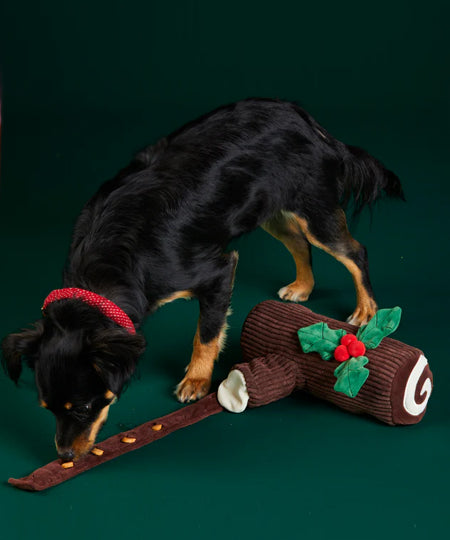Jouet d'occupation pour chien - Bûche de Noël 🤶 - The Foggy Dog - inooko