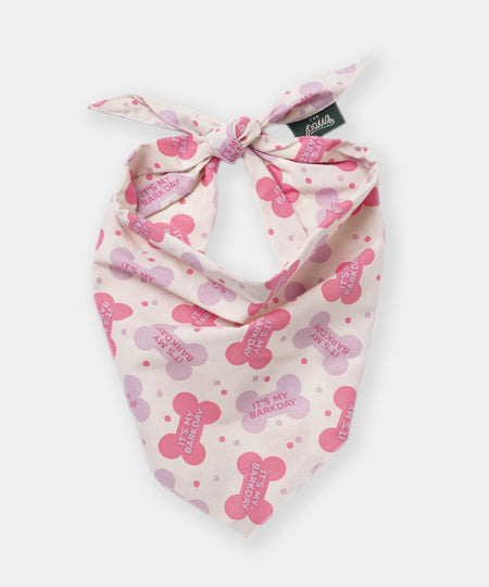 The-Paws-bandana-pour-chien-birthday-rose