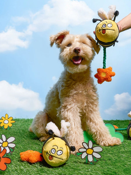 the-furry-folks-jouet-de-fouille-puzzle-interactif-pour-chien-happy-bee-abeille