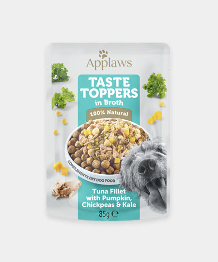 Applaws-alimentation-qualite-pour-chien-chiot-toppers-thon-citrouille-pois-chiche-kale