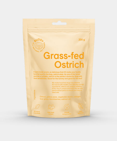 Buddy-petfoods-friandises-naturelles-chien-autruche