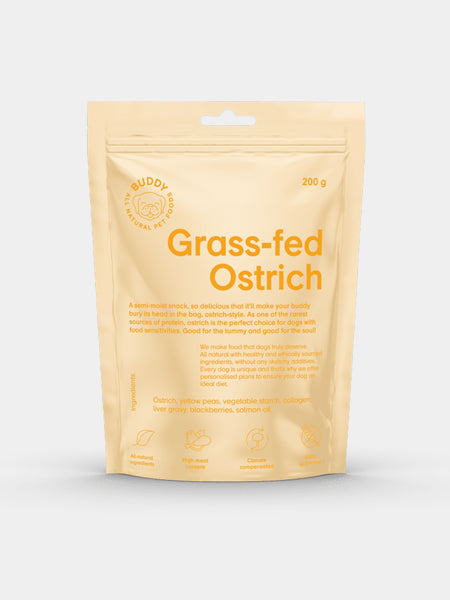 Buddy-petfoods-friandises-naturelles-chien-autruche