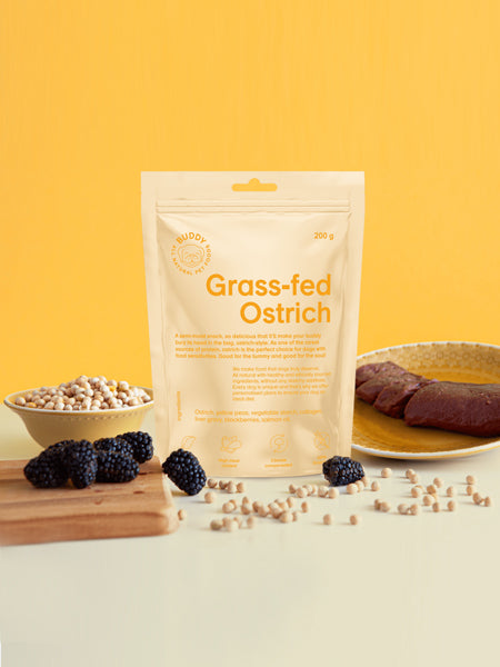 Buddy-petfoods-friandises-naturelles-chien-autruche