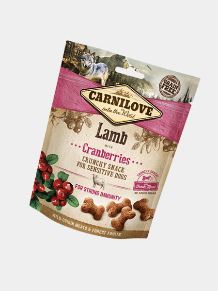 Carnilove-friandises-sans-cereales-pour-chien-agneau-cranberries