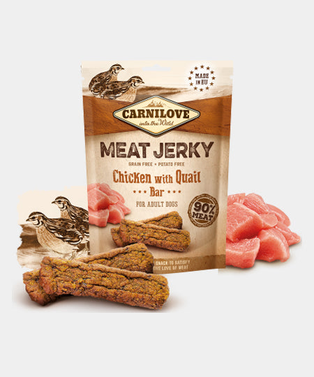 Carnilove-friandises-sans-cereales-pour-chien-meat-jerky-poulet-quail