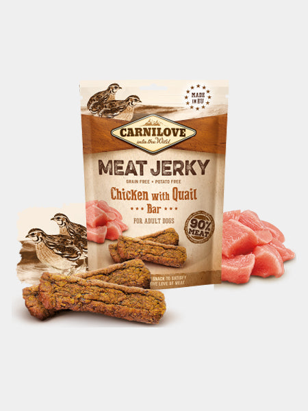 Carnilove-friandises-sans-cereales-pour-chien-meat-jerky-poulet-quail