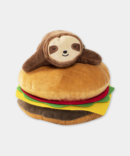 Fringe-petshop-peluche-design-chien-289627-sloth-on-a-hamburger