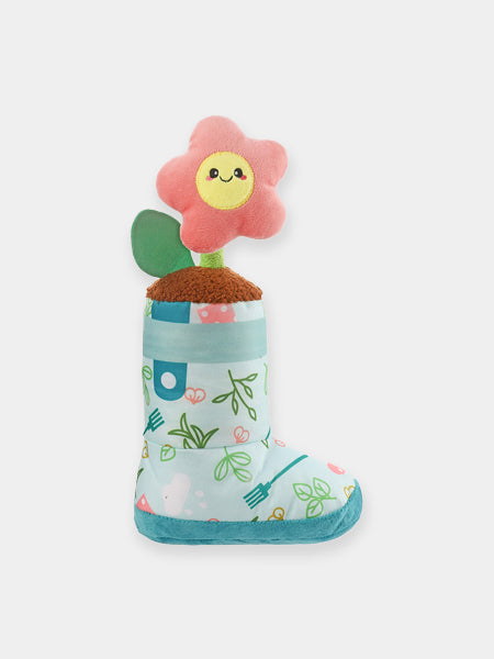 HugSmart-peluche-interactive-pour-chien-chiot-botte-jardinage