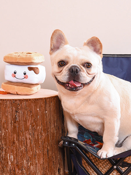 HugSmart-peluche-interactive-pour-chien-chiot-camping-S_mores