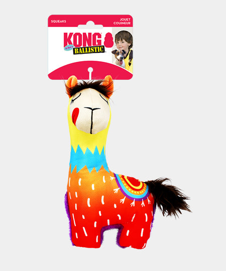 Kong-peluche-resistante-Ballistic-pour-chien-Vibez-Llamas