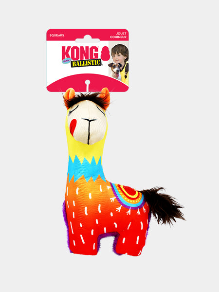 Kong-peluche-resistante-Ballistic-pour-chien-Vibez-Llamas