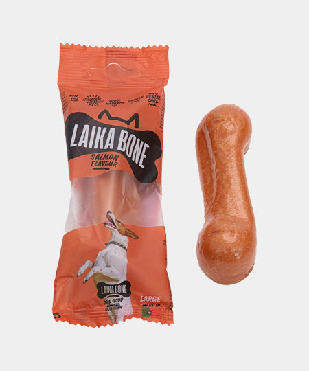 Laika-bone-friandises-a-macher-naturelles-pour-chien-saumon