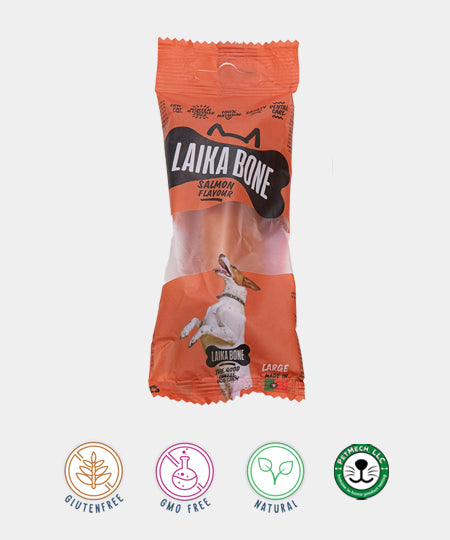 Laika-bone-friandises-a-macher-naturelles-pour-chien-saumon